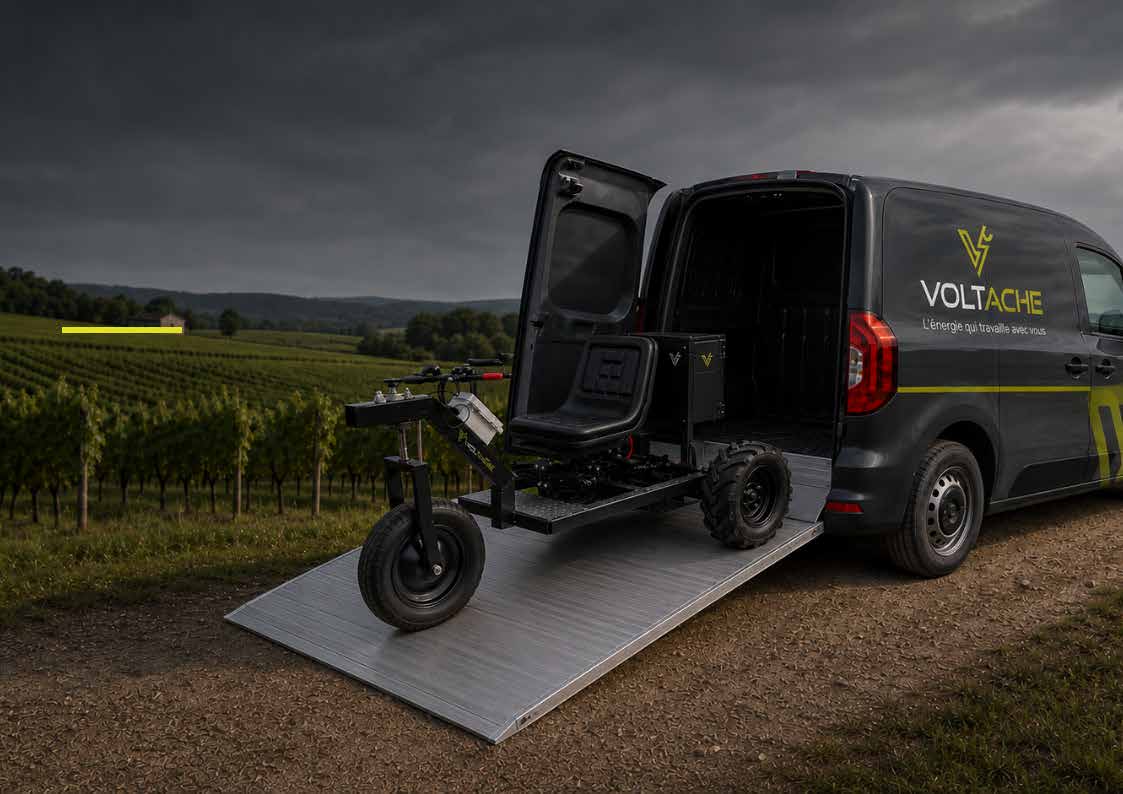 Voltache transportée dans un véhicule utilitaire